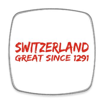 Suisse - Grande depuis 1291 - Schweiz - Schwiiz - Magnet carré - blanc - Devant