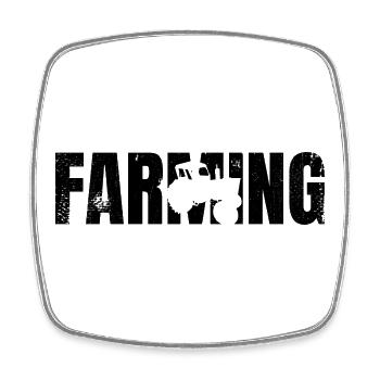 Agriculture - Square fridge magnet - white - Front