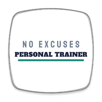 Personal Trainer - Conception de texte Varsity pour groupes - Magnet carré - blanc - Devant