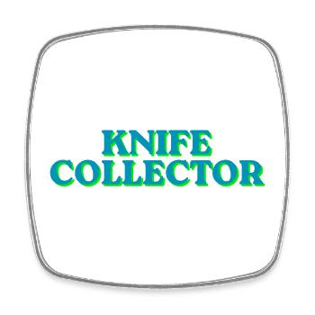 Blade Collector Neon Look - Square fridge magnet - white - Front