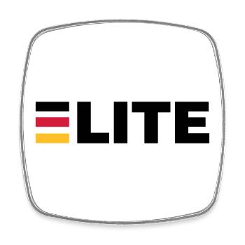 Deutschland Elite - Viereckiger Kühlschrankmagnet - Weiß - Vorne