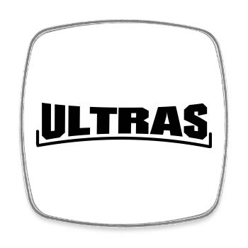 ULTRAS - Viereckiger Kühlschrankmagnet - Weiß - Vorne