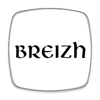 Breizh - Square fridge magnet - white - Front