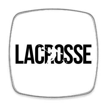 lacrosse - Square fridge magnet - white - Front