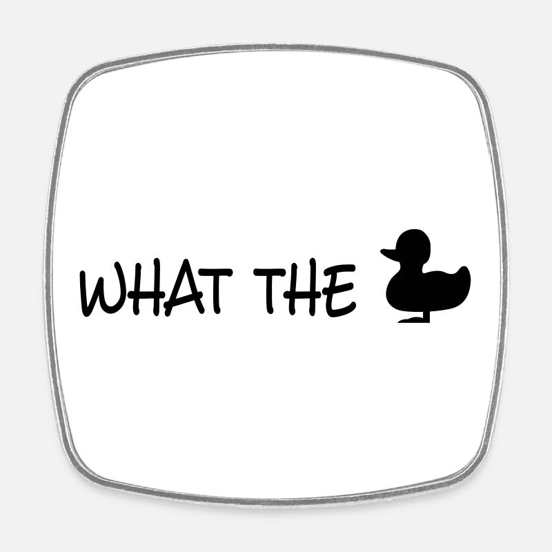 fuck - Square fridge magnet - white