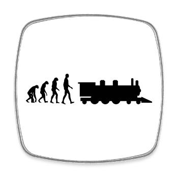 Eisenbahner / Eisenbahnen / Eisenbahn / Bahn - Viereckiger Kühlschrankmagnet - Weiß - Vorne