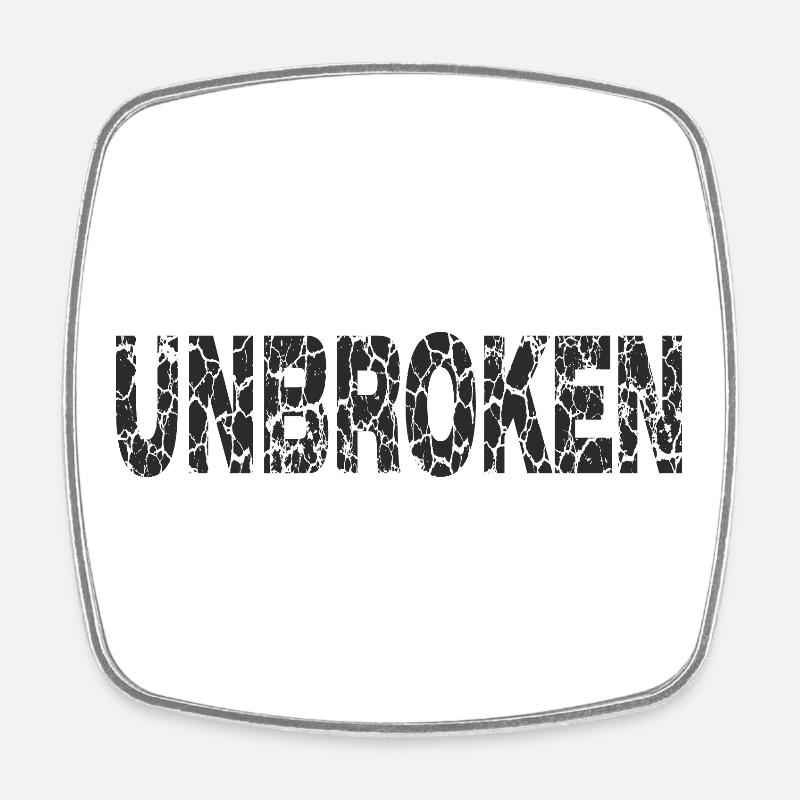 Unwavering Grunge Lyrics - Square fridge magnet - white