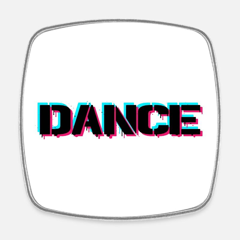 Dance - Viereckiger Kühlschrankmagnet - Weiß