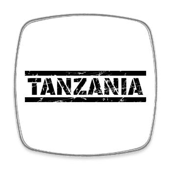 Tanzania - Viereckiger Kühlschrankmagnet - Weiß - Vorne