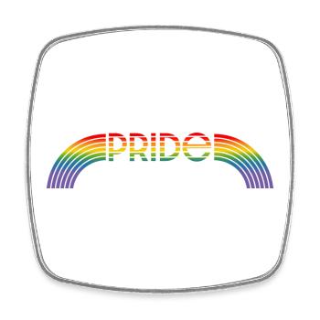 lgbtqi pride regenbogen LGBT lgbtqi queer - Viereckiger Kühlschrankmagnet - Weiß - Vorne