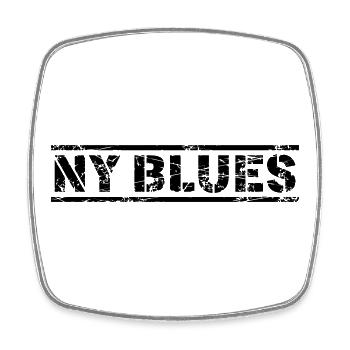 Blues de New York - Magnet carré - blanc - Devant
