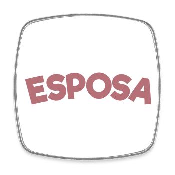 Esposa Cool Wife To Be Bride Couple Wedding Gift - Square fridge magnet - white - Front