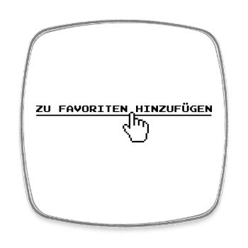 zu Favoriten hinzufugen - Viereckiger Kühlschrankmagnet - Weiß - Vorne