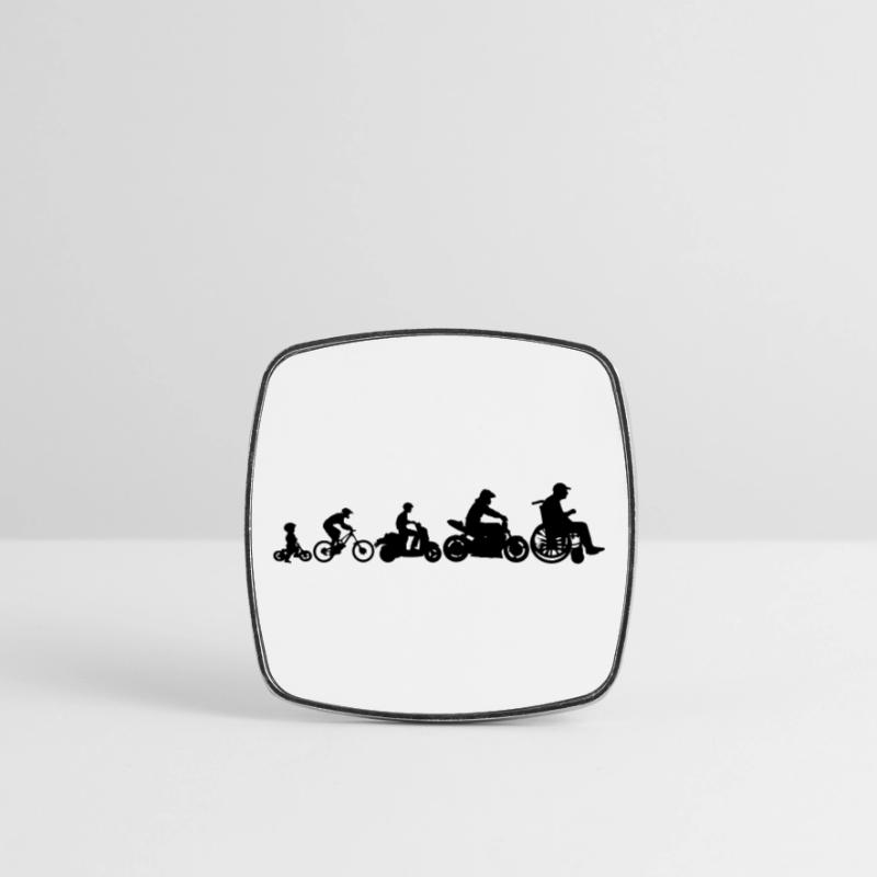 Evolution 2 wheels Square fridge magnet
