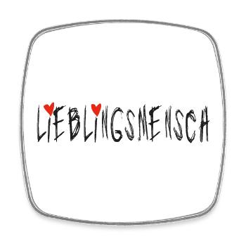 Lieblingsmensch - Partner, Ehemann, Liebe, Freund - Viereckiger Kühlschrankmagnet - Weiß - Vorne