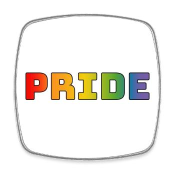 Regenbogen pride LGBT lgbtqi queer - Viereckiger Kühlschrankmagnet - Weiß - Vorne