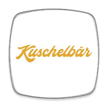 Kuschelbär Gold Kuscheln Kosename Spitzname Pyjama - Viereckiger Kühlschrankmagnet - Weiß - Vorne