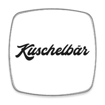Kuschelbär Kuscheln Kosename Spitzname Pyjama - Viereckiger Kühlschrankmagnet - Weiß - Vorne