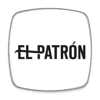 El Patrón – Latino Style Print - Viereckiger Kühlschrankmagnet - Weiß - Vorne