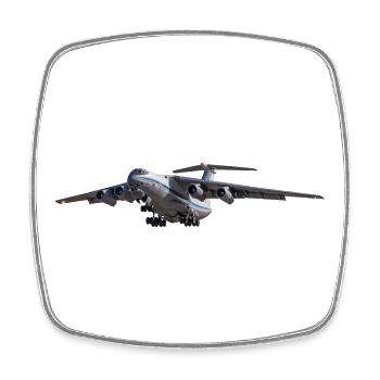 IL-76 - Square fridge magnet - white - Front