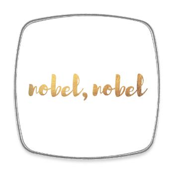 Noble Deluxe Gold Luxe Luxe Exclusif Cool Dictons - Magnet carré - blanc - Devant