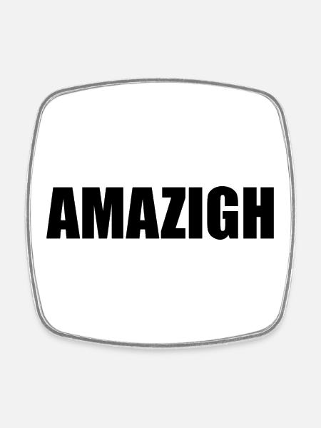 Amazigh - Viereckiger Kühlschrankmagnet - Weiß