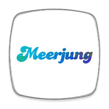 Meerjung Nordsee Struktur Meeresgrund Küste Meer - Viereckiger Kühlschrankmagnet - Weiß - Vorne