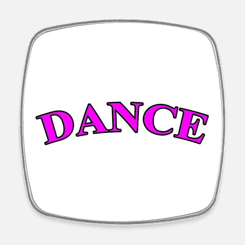 Lets Dance - Purple - Square fridge magnet - white