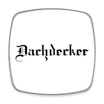 Dachdecker - Viereckiger Kühlschrankmagnet - Weiß - Vorne