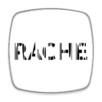 Revenge - Square fridge magnet - white - Front