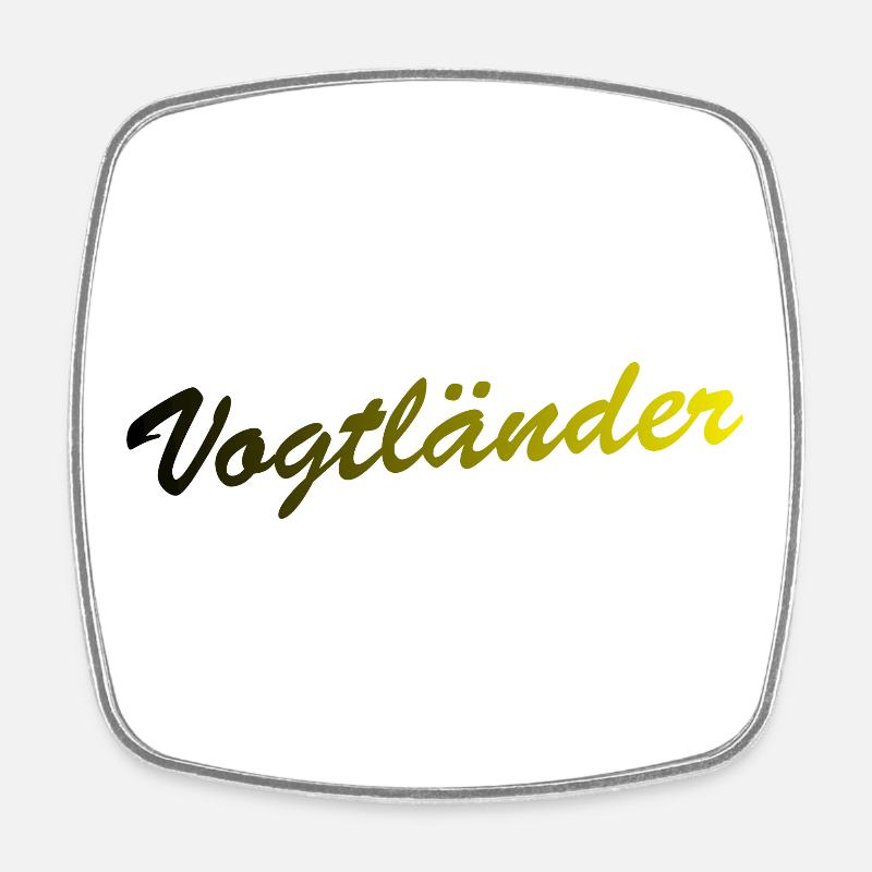 Vogtländer - Viereckiger Kühlschrankmagnet - Weiß