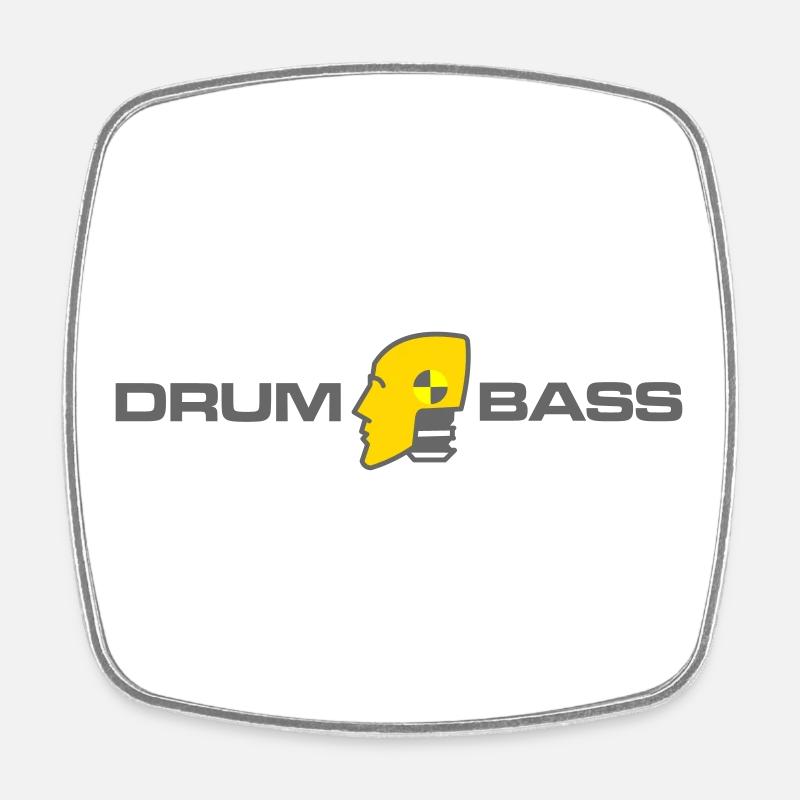 dnb danger - Square fridge magnet - white