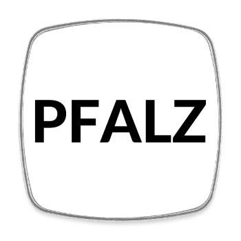 Pälzer - Viereckiger Kühlschrankmagnet - Weiß - Vorne