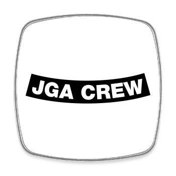 Bachelor Party Crew Element Bottom (MC Rocker Cowl Design) - Square fridge magnet - white - Front