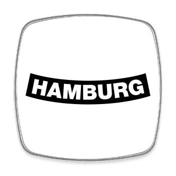 Hamburg Chapter Element (JGA MC-Rocker-Design) - Square fridge magnet - white - Front