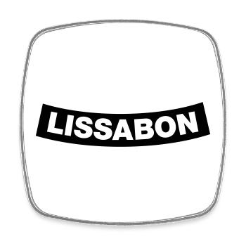 Élément du chapitre de Lisbonne (Bachelor Party MC Rocker Design) - Magnet carré - blanc - Devant