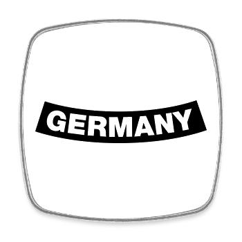 Germany Chapter Element 1C (JGA MC-Rocker-Style) - Viereckiger Kühlschrankmagnet - Weiß - Vorne