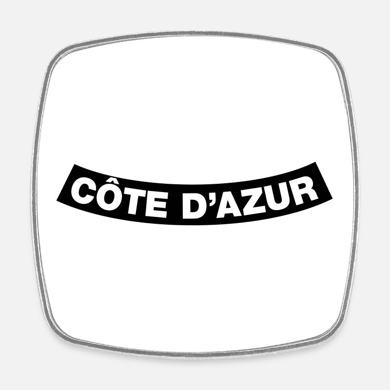 Côte D’Azur Chapter Element 1C (JGA MC-Rocker) - Viereckiger Kühlschrankmagnet - Weiß