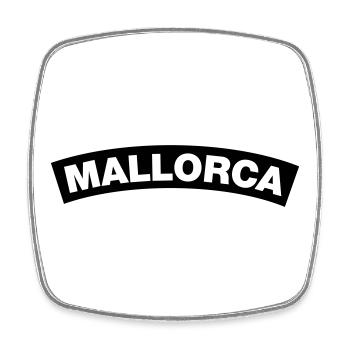 Majorca - Square fridge magnet - white - Front