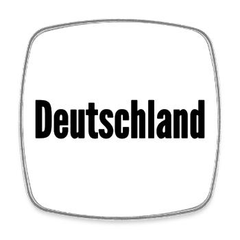 Deutschland - Viereckiger Kühlschrankmagnet - Weiß - Vorne