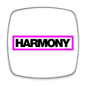 Typo HARMONY Kontur 2C - Viereckiger Kühlschrankmagnet - Weiß - Vorne