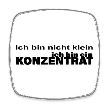 Concentrate - Square fridge magnet - white - Front