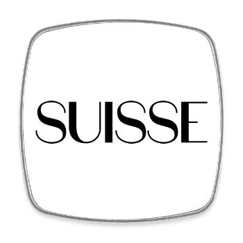 SCHWEIZ. HUMOR. LAND. FLAGGE. GENF. LAUSANNE - Viereckiger Kühlschrankmagnet - Weiß - Vorne