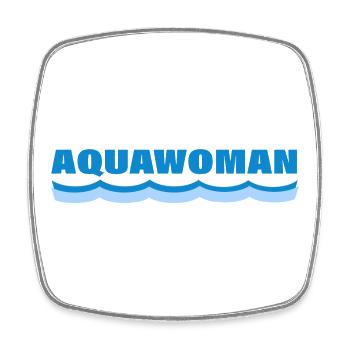 AQUAWOMAN - Square fridge magnet - white - Front