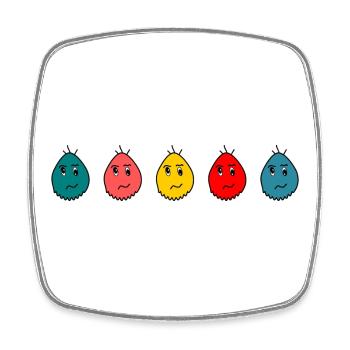 anniversary. Anniversary Decade. humor. funny - Square fridge magnet - white - Front