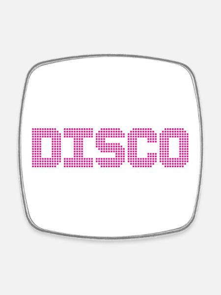 DISCO - Square fridge magnet - white