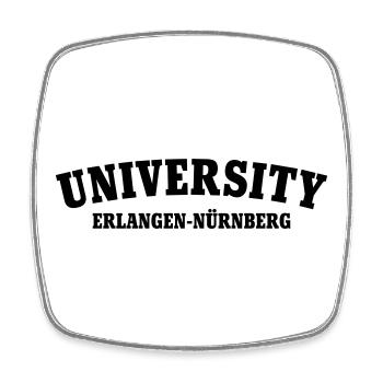 University of Erlangen Nuremberg - Square fridge magnet - white - Front