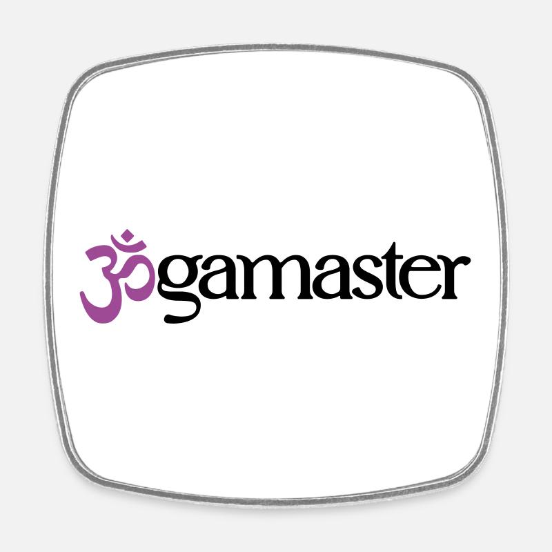 Jogamaster - Typographique OM (3 couleurs) - Magnet carré - blanc