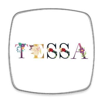 Tessa - Magnet carré - blanc - Devant