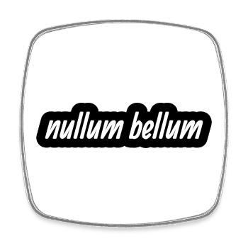 nullum bellum - Viereckiger Kühlschrankmagnet - Weiß - Vorne